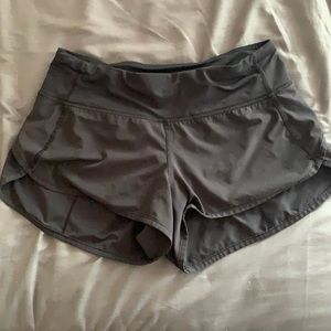 Black lulu lemon speed up shorts